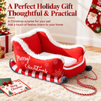 Christmas Sleigh Pet Bed for Cats and Dogs