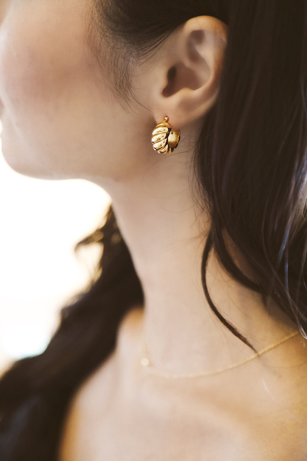 14K Agatha Hoops