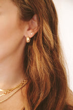 14K Agatha Hoops