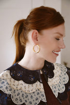 14K Selena Hoops