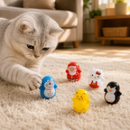 10-Pack Self-Rolling Cat Toys for Indoor Play