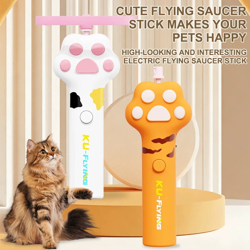 Flying Disc Launcher Toy for Cats and Dogs