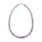 Amethyst And 14K Gold Necklace
