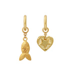 Gold Fish Earring Charm