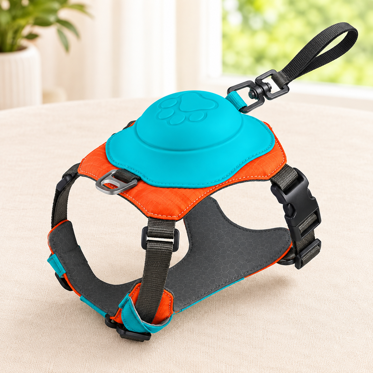 No-Pull Anti-Lunge Dog Harness with Built-In Retractable Leash