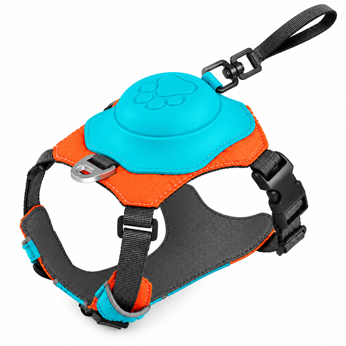 No-Pull Anti-Lunge Dog Harness with Built-In Retractable Leash