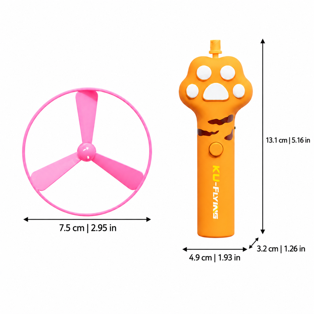 Flying Disc Launcher Toy for Cats and Dogs