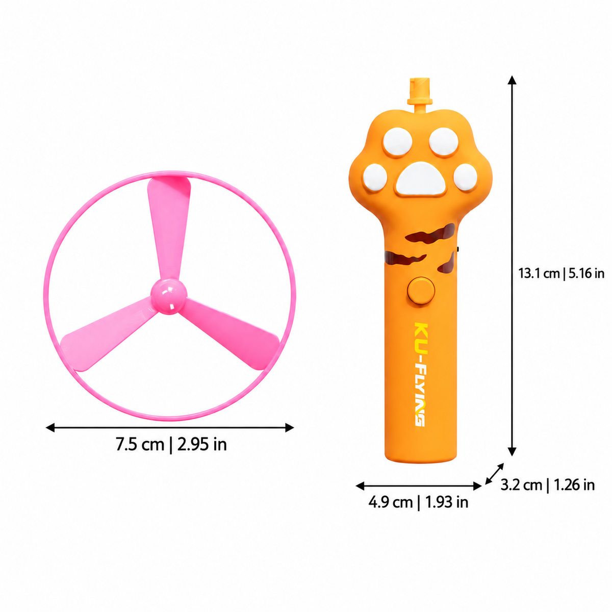 Flying Disc Launcher Toy for Cats and Dogs