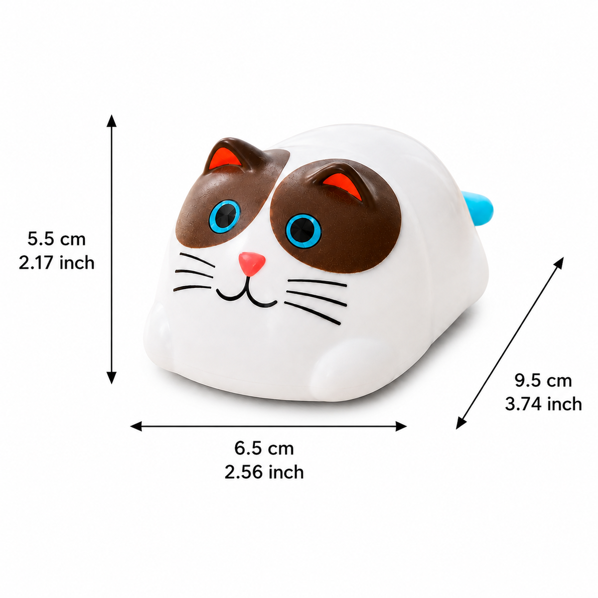 Automatic Interactive Cat Toy with Moving Tail & Type-C Charging