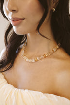 Citrine And 14K Gold Necklace