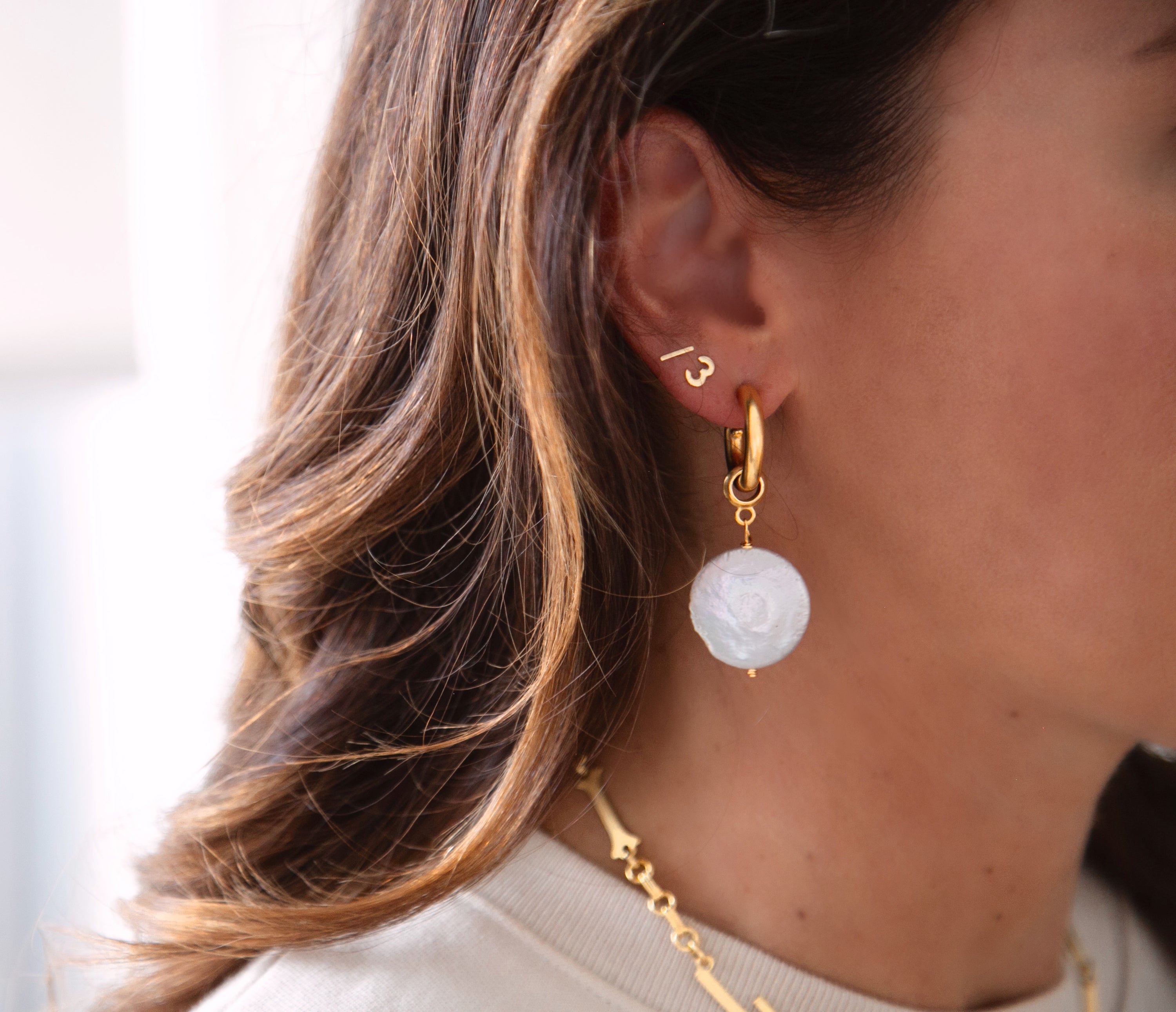 Favorite Pearl Hoops