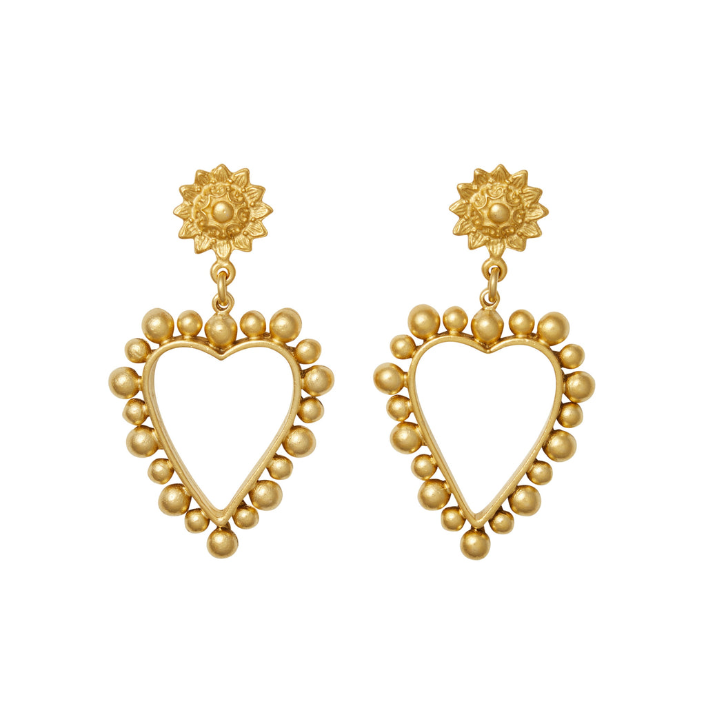 Heart Of Gold Earrings
