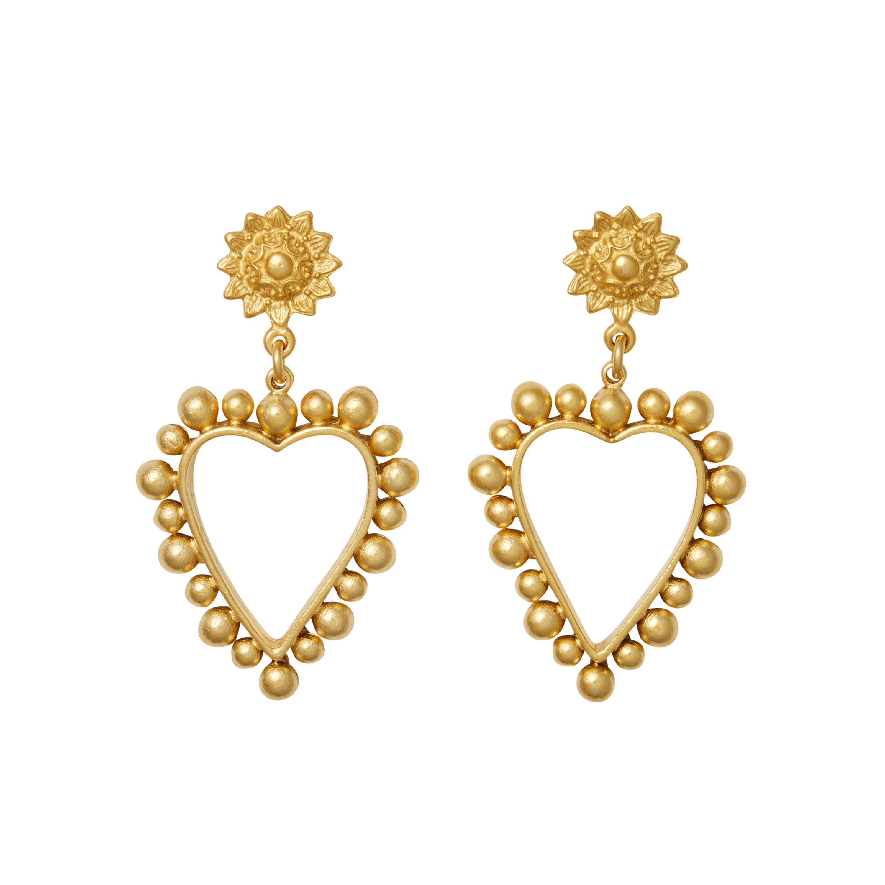 Heart Of Gold Earrings