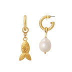 Gold Fish Earring Charm