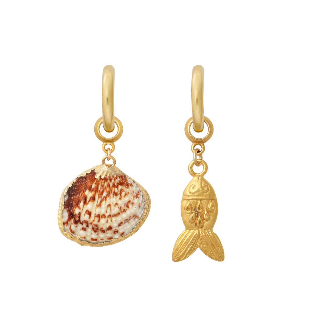 Gold Fish Earring Charm