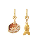 Gold Fish Earring Charm