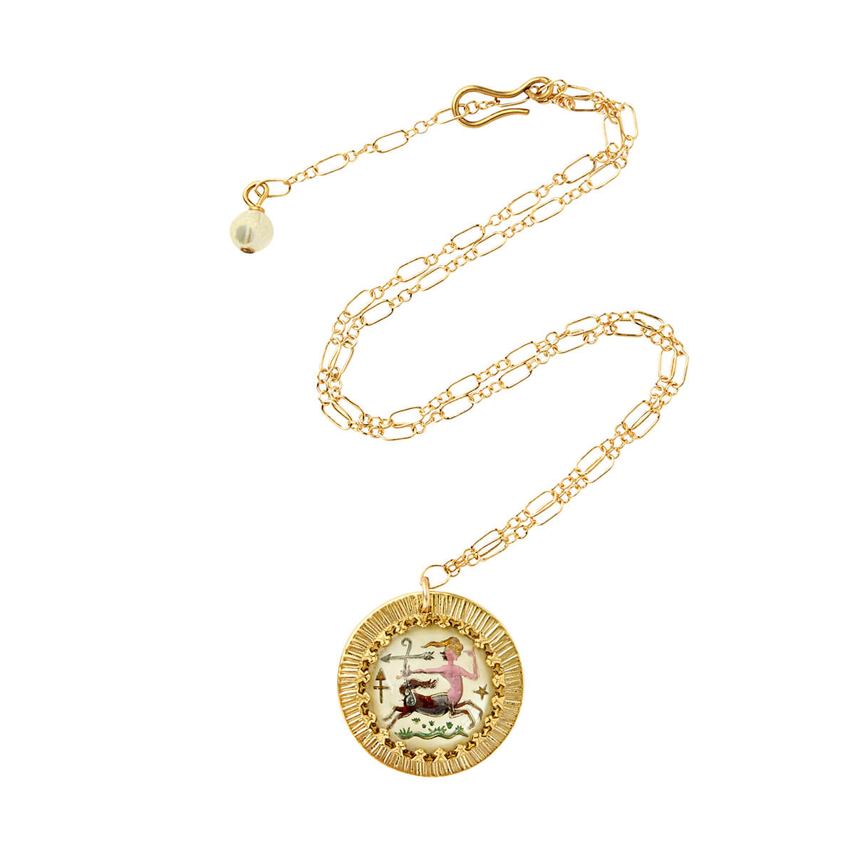 Zodiac Intaglio Necklace