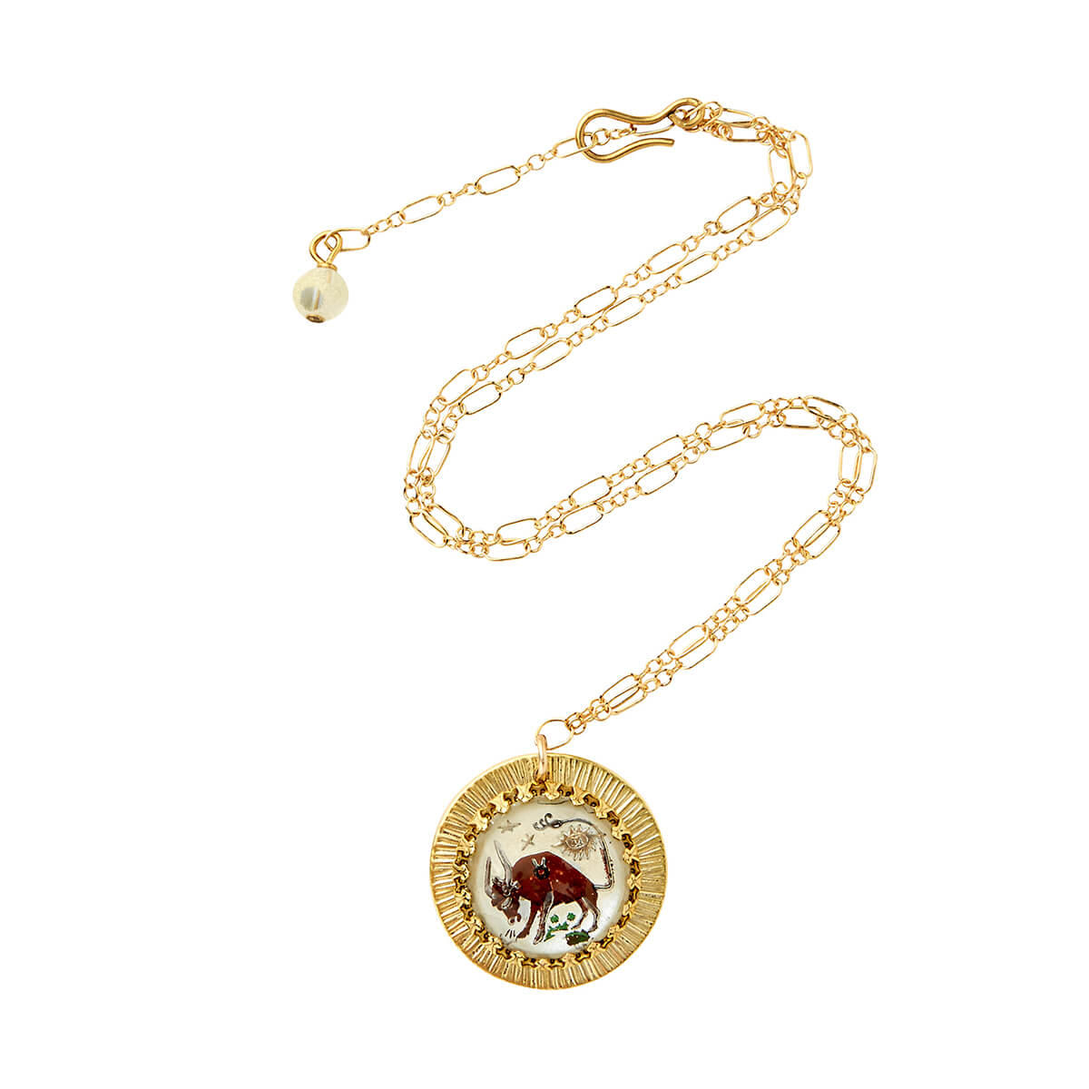 Zodiac Intaglio Necklace