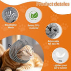 Adjustable Cat Grooming Muzzle with Clear Visor & Breathable Mesh – product image 3
