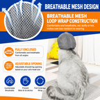 Adjustable Cat Grooming Muzzle with Clear Visor & Breathable Mesh – product image 5