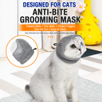 Adjustable Cat Grooming Muzzle with Clear Visor & Breathable Mesh – product image 8