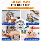 Adjustable Cat Grooming Muzzle with Clear Visor & Breathable Mesh – product image 9