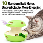 Ten teaser openings highlighted on the automatic multi-hole cat teaser toy