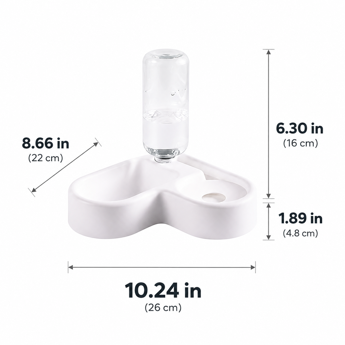 Automatic Pet Water Bowl – Cat Dog Drinking & Feeding Bowl Dual Use – product image 3
