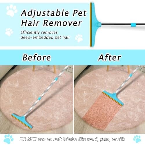 Carpet Rake for Pet Hair Removal – Reusable Pet Hair Remover – product image 6