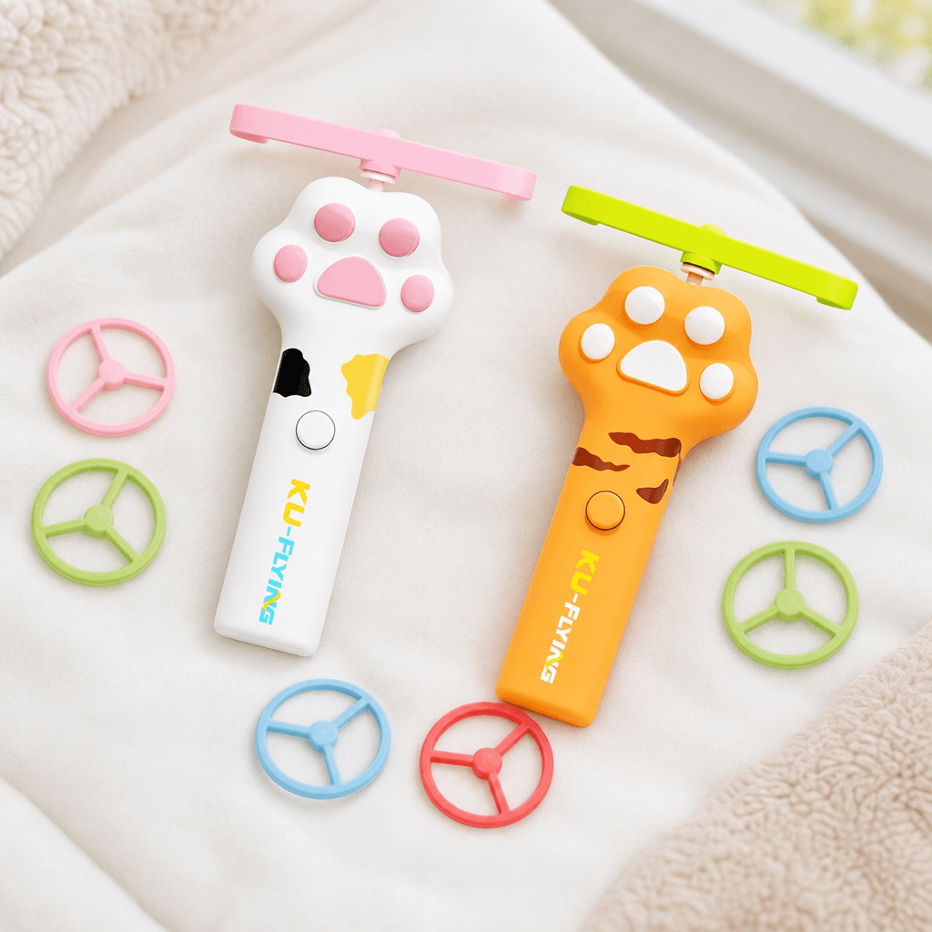 Flying Disc Launcher Toy for Cats and Dogs