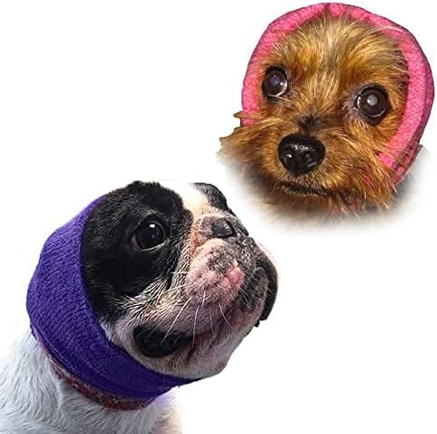 Dog & Cat Calming Ear Wrap for Grooming, Thunder & Fireworks – 2 Pack