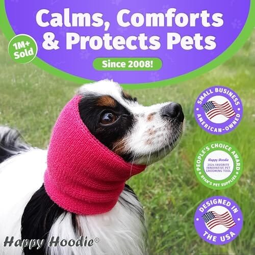 Dog & Cat Calming Ear Wrap for Grooming, Thunder & Fireworks – 2 Pack – product image 2