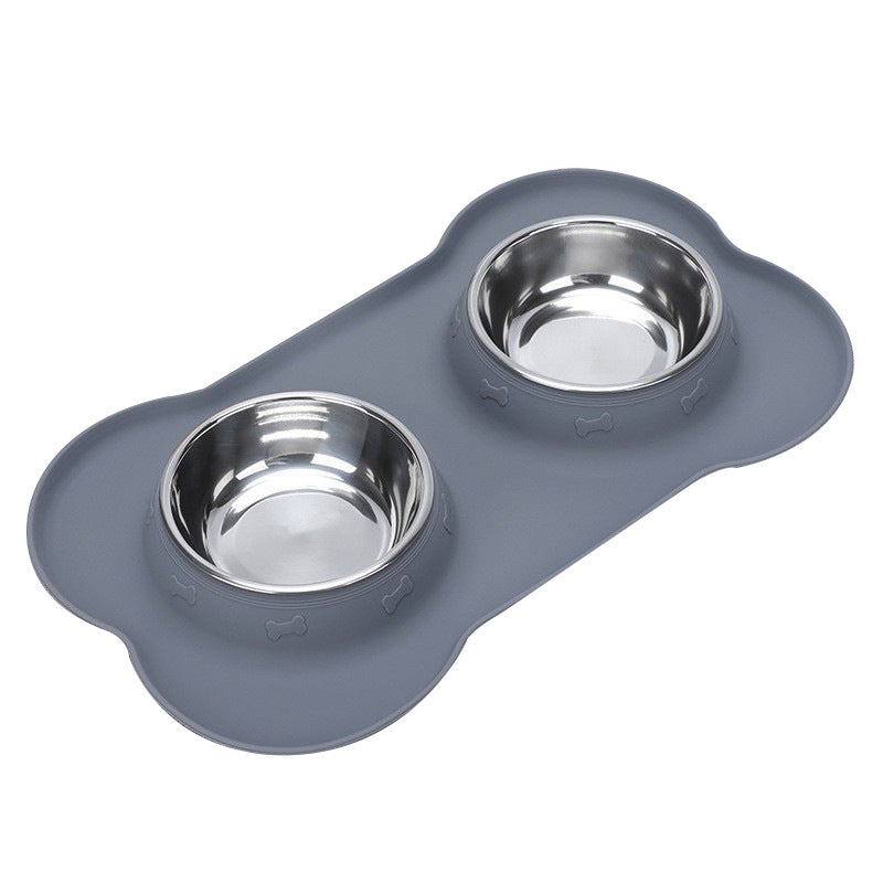 Double Dog & Cat Bowls with Silicone Mat – Non Slip Food & Water Set – product image 9
