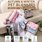 Flannel Pet Blanket for Dogs & Cats – Soft Paw Print Couch & Bed Blanket – product image 3