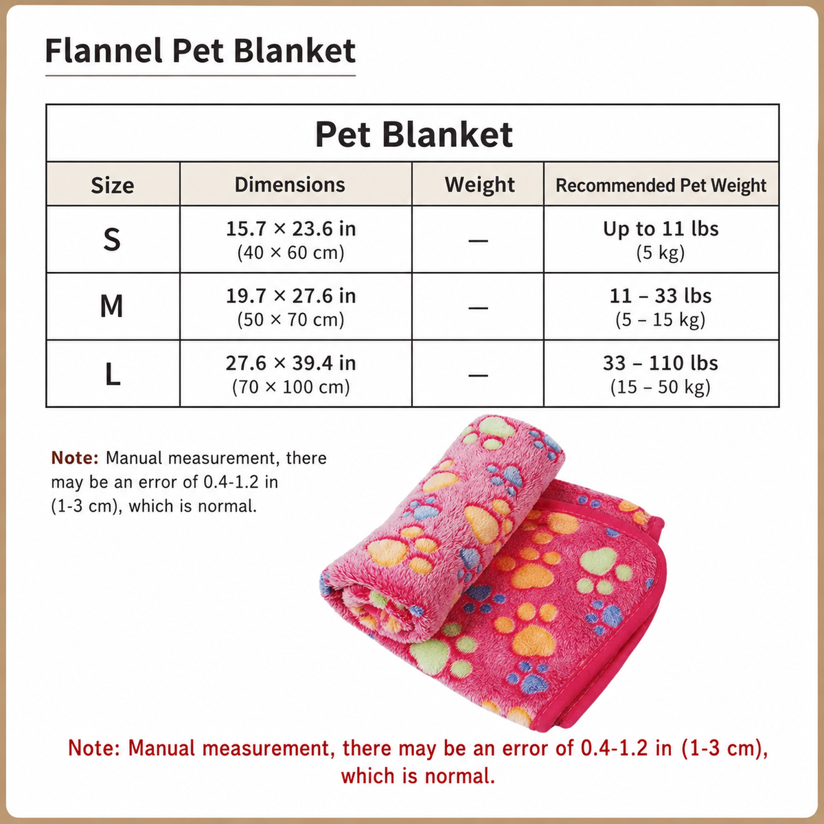 Flannel Pet Blanket for Dogs & Cats – Soft Paw Print Couch & Bed Blanket – product image 7