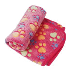 Flannel Pet Blanket for Dogs & Cats – Soft Paw Print Couch & Bed Blanket – product image 9