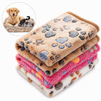 Flannel Pet Blanket for Dogs & Cats – Soft Paw Print Couch & Bed Blanket – product image 12