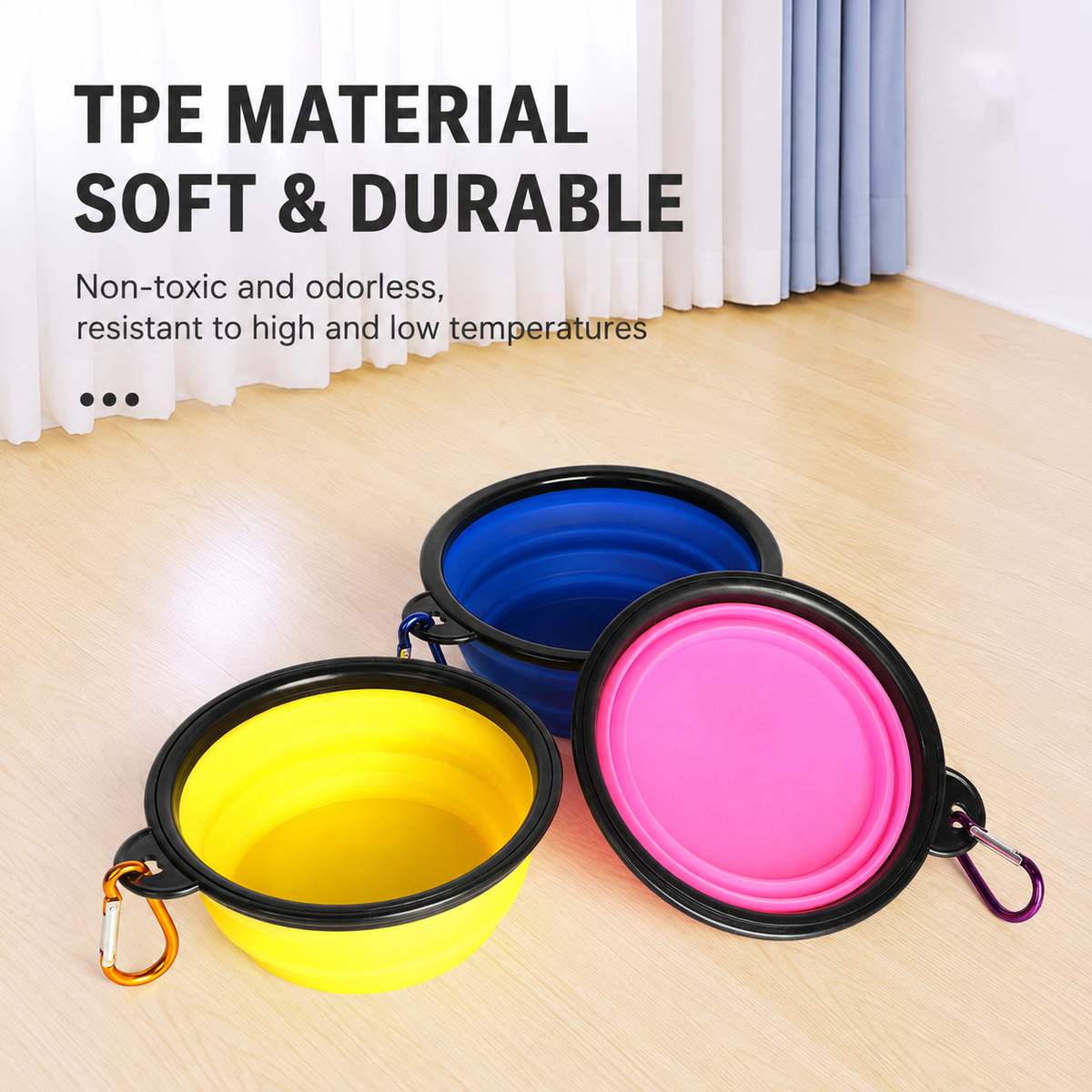 Foldable Silicone Dog Travel Bowl – Portable Food & Water Bowl for Pets – product image 3