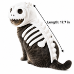 Size guide for glow-in-the-dark dinosaur pet costume