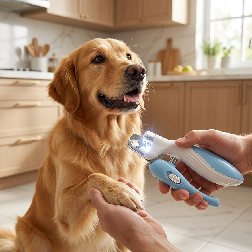 LED Pet Nail Clippers for Dogs & Cats with Safety Guard – product image 9