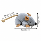 Size guide for moving plush mouse cat toy