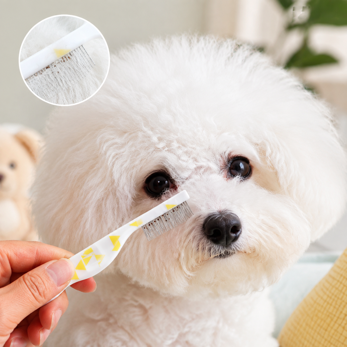 Pet Facial Comb for Dogs & Cats – Fine Tooth Eye Grooming Comb