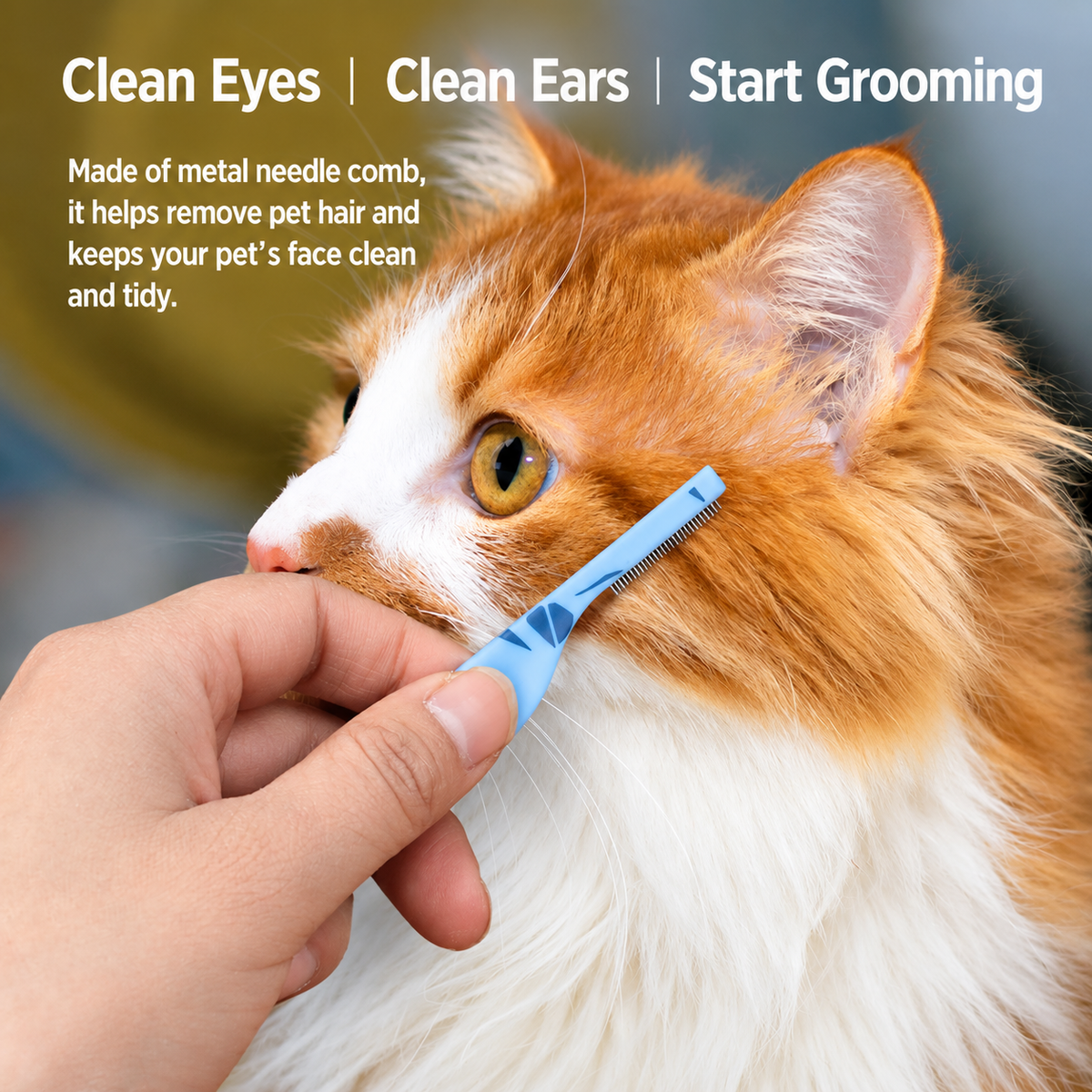 Pet Facial Comb for Dogs & Cats – Fine Tooth Eye Grooming Comb – product image 4