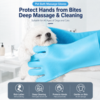 Pet Grooming Gloves for Dogs & Cats, Silicone Deshedding Bath Brush – product image 6