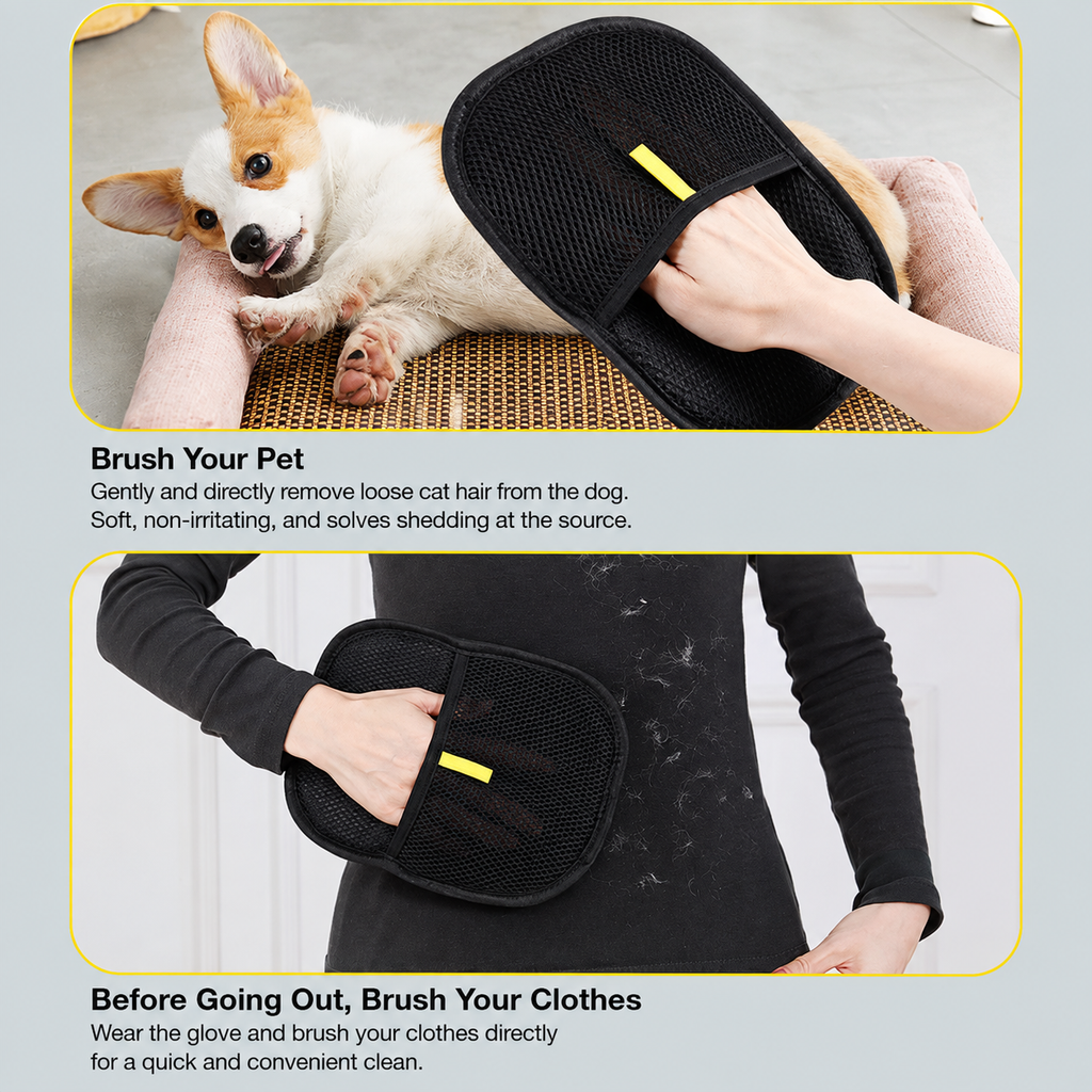 Pet Hair Remover Glove – Deshedding Mitt for Dogs, Cats & Furniture – product image 5