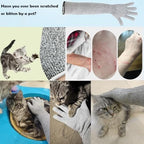 Pet Handling Gloves – 15.75" Long Anti – Scratch Cat Grooming Gloves – product image 7