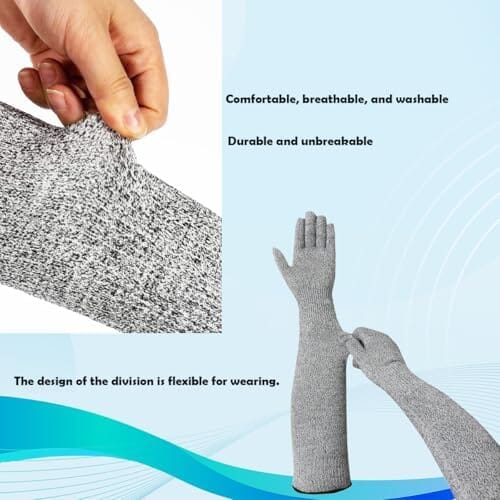 Pet Handling Gloves – 15.75" Long Anti – Scratch Cat Grooming Gloves – product image 8