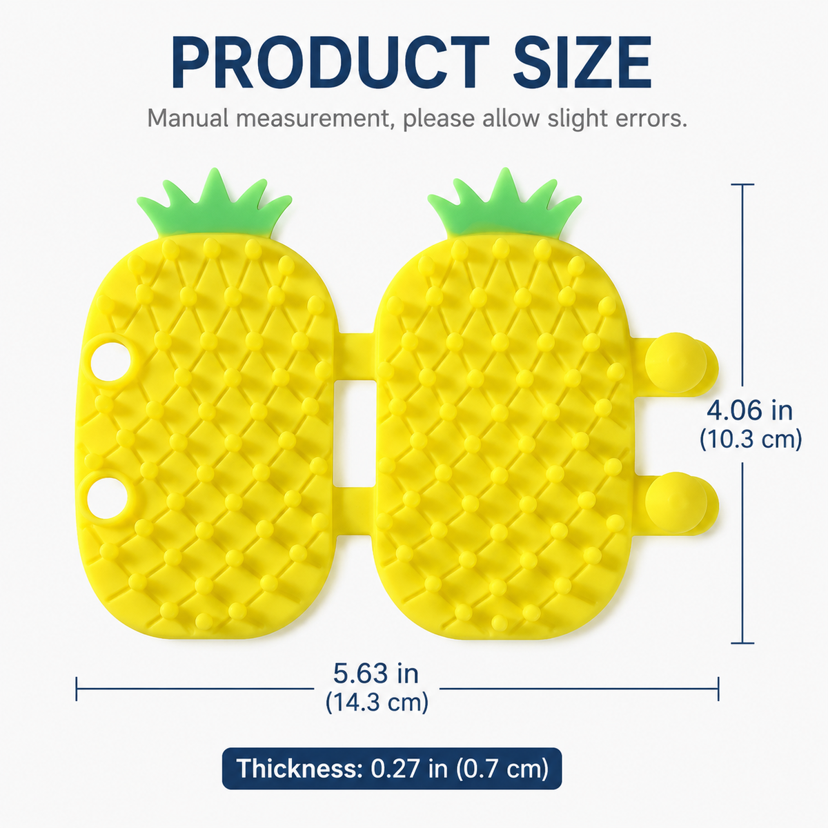 Pineapple Cat Self Grooming Brush 2 Pack – Silicone Cat Massage Brush & Hair Remover – product image 5
