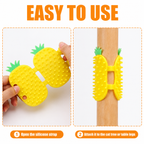 Pineapple Cat Self Grooming Brush 2 Pack – Silicone Cat Massage Brush & Hair Remover – product image 8