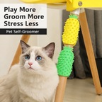 Pineapple Cat Self Grooming Brush 2 Pack – Silicone Cat Massage Brush & Hair Remover – product image 9